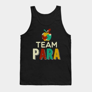 Team Paraprofessional Awesome Teachers Students T shirt Tank Top